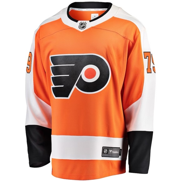 Philadelphia Flyers Carter Hart Fanatics Branded Orange Breakaway Player Jersey - Picture 2 of 3